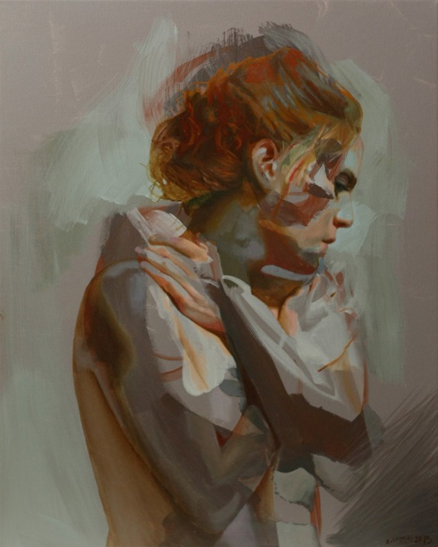 “Powiązania” oil on canvas