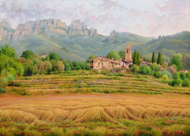 El trigo nos acompaña. 100 x 81 cm