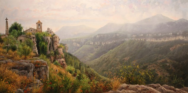 Llegamos una mañana de agosto. 100 x 50 cm